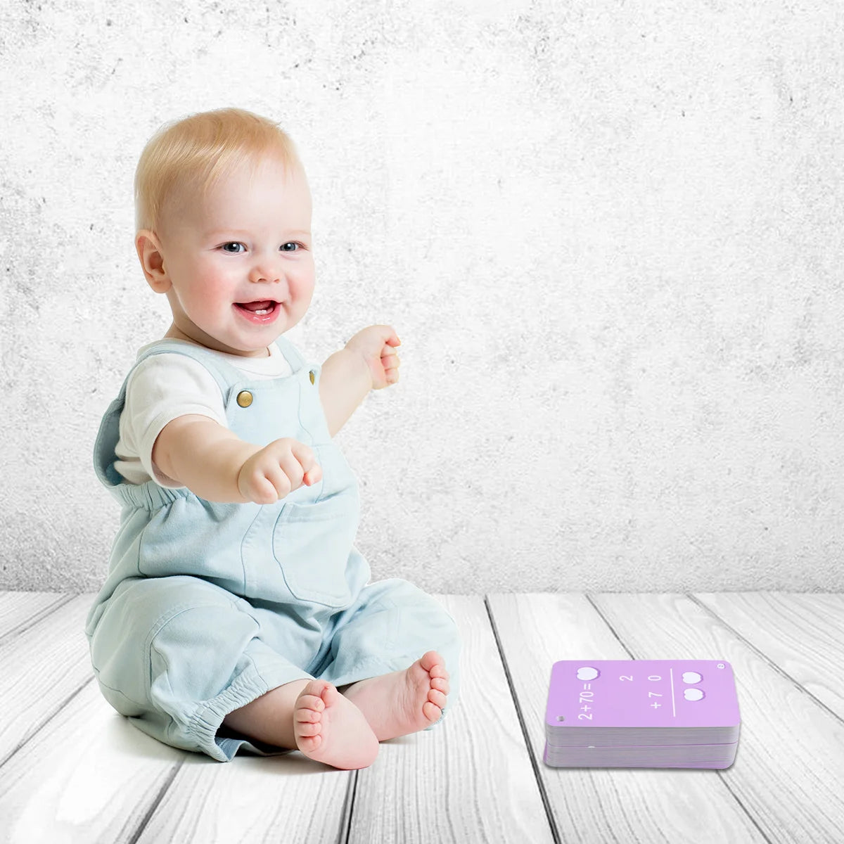 1 Set of Educational Math Flash Cards Set for Kids Early Learning(Plus or Minus in 10's)