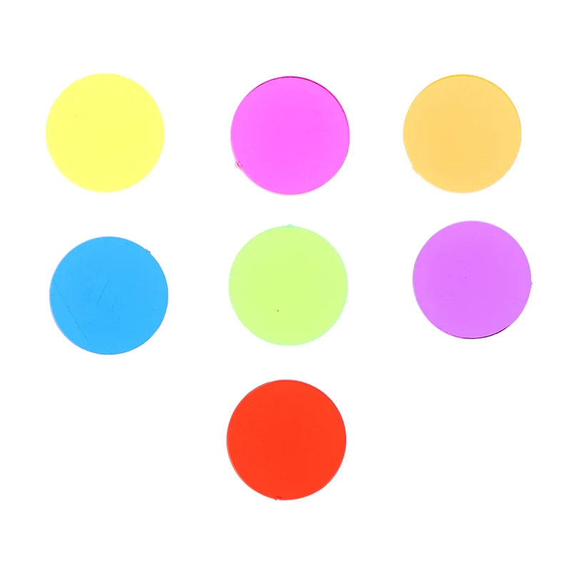 Tools for Math Learning Resources(100/50 pcs), Montessori Education Color Bingo Chips