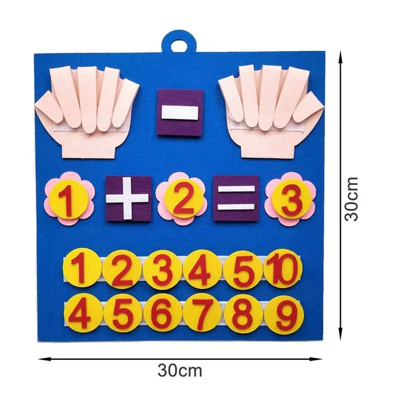 Children Paste Board Mathematics, Didactic Number Education