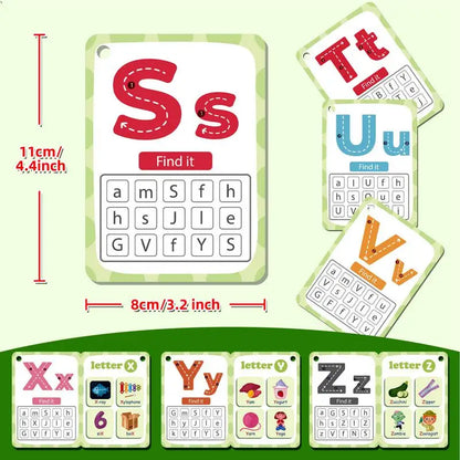 Sensory: Educational Learning Cards Learning Cards 30 Pieces Alphabet Flash Cards Shape Interactive Educational Toy Sight Words Sensory To
