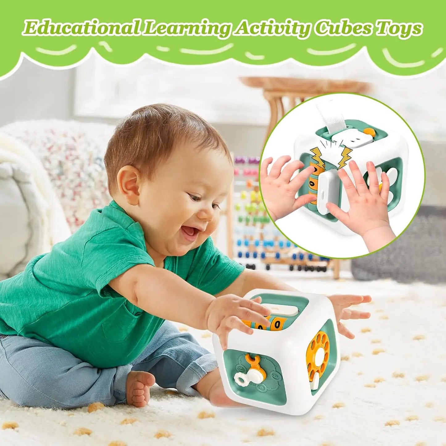 Montessori Toys Life Skills Games Fidget Sensory Toy Traveling Toys Educational Learning Autism Toys for 1 2 3 years old Kids