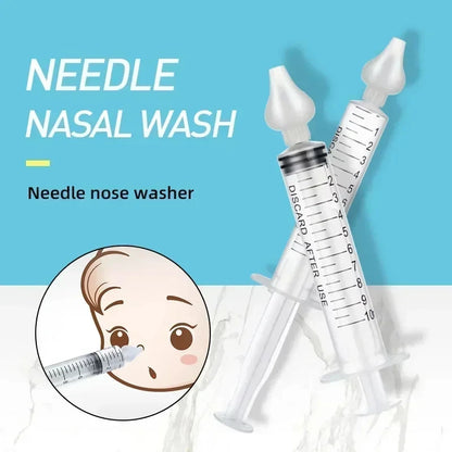 First Aid: Baby Nasal Aspirator Syringe(2pcs), Rhinitis Cleaning Equipment
