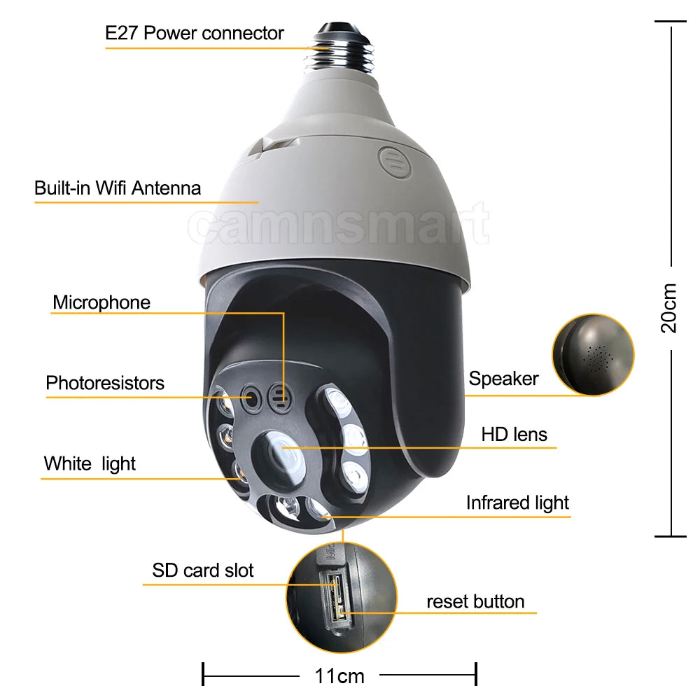 Outdoor Home Video Surveillance Body Motion Detecter with Night Vision Camera