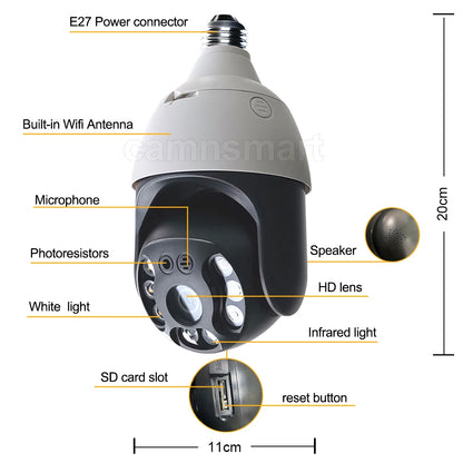 Outdoor Home Video Surveillance Body Motion Detecter with Night Vision Camera