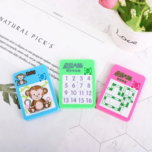 Motor Skills: Number Learning Moving Sliding Puzzles For Kidergarten, Jigsaw Puzzle(5 Psc)