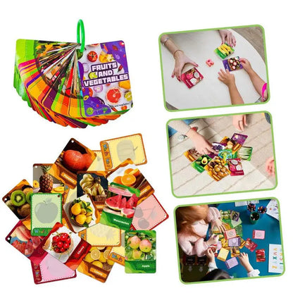 Alphabet & Numbers: Preschool Food & Alphabet Flash Cards for Babies (45 Multipurpose cards)