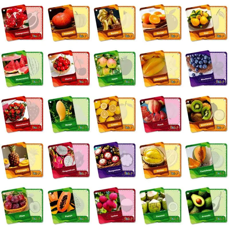 Alphabet & Numbers: Preschool Food & Alphabet Flash Cards for Babies (45 Multipurpose cards)