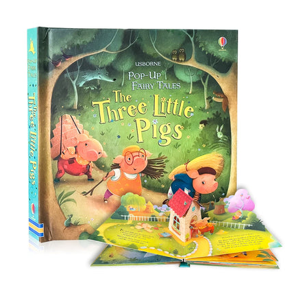 Bedtime 3D Picture Pop-Up Story Coloring Books for Children Learning English