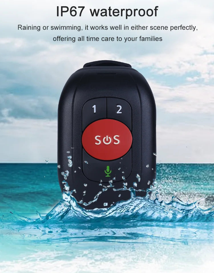2025 Kids Elder 4G Smart GPS Tracker Bracelet watch Locator Fall Detection Alert SOS Emergency IP67 Waterproof GPS Tracker