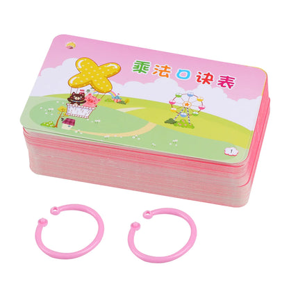 1 Set of Educational Math Flash Cards Set for Kids Early Learning(Plus or Minus in 10's)