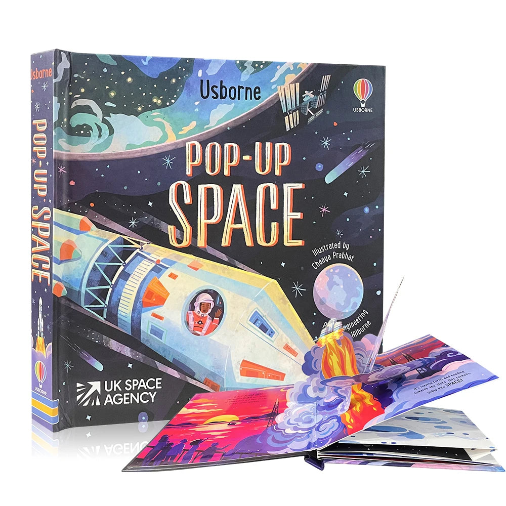 Bedtime 3D Picture Pop-Up Story Coloring Books for Children Learning English