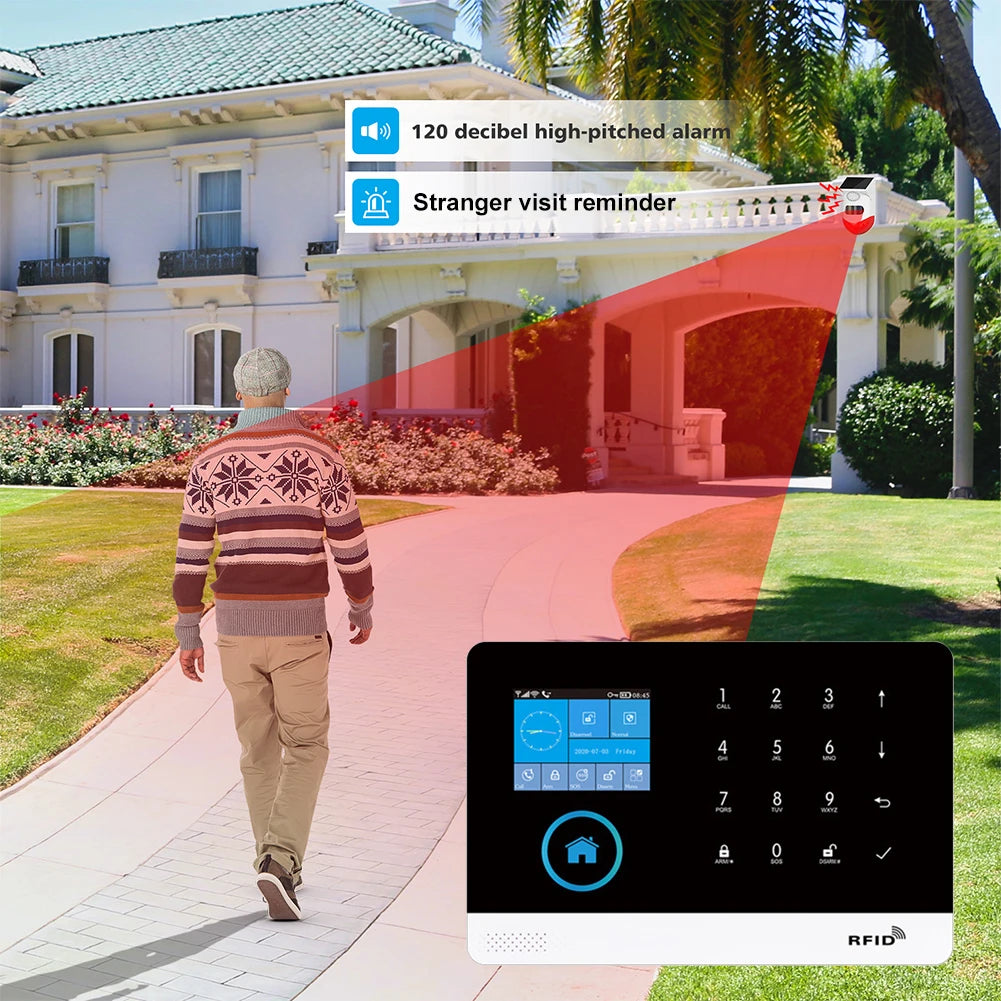 Home Alarm Systems with Motion Cameras,Smart House App Control