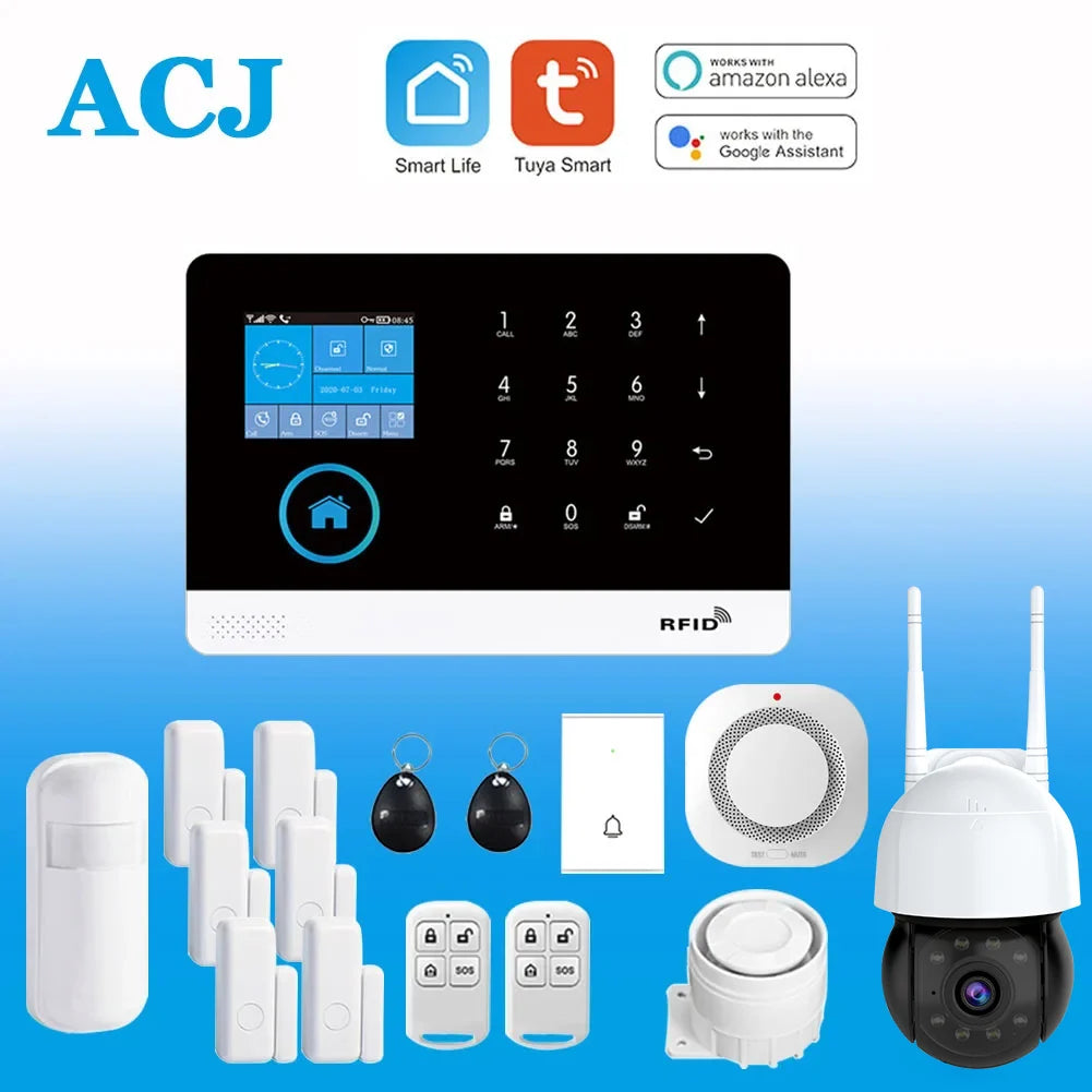 Home Alarm Systems with Motion Cameras,Smart House App Control