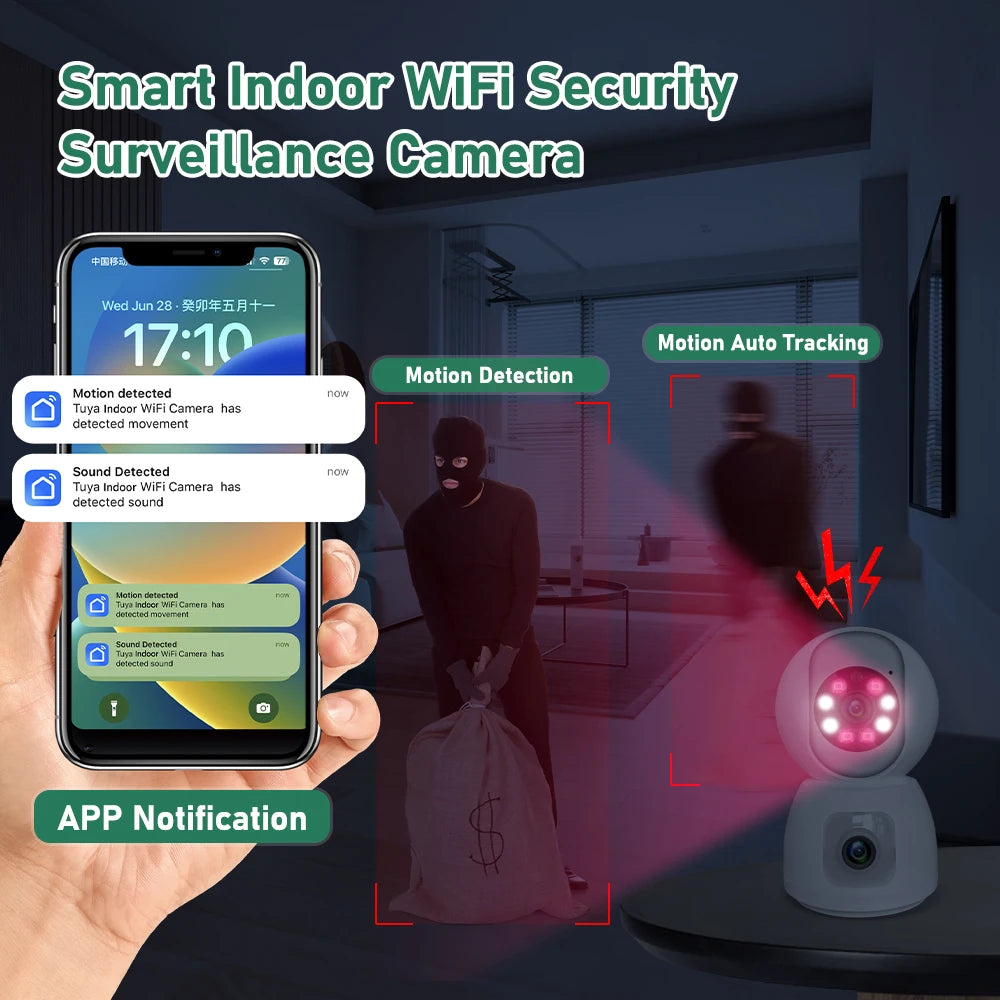 Indoor Smart Wireless WiFi Surveillance Camera(Babies & Pets Monitor)