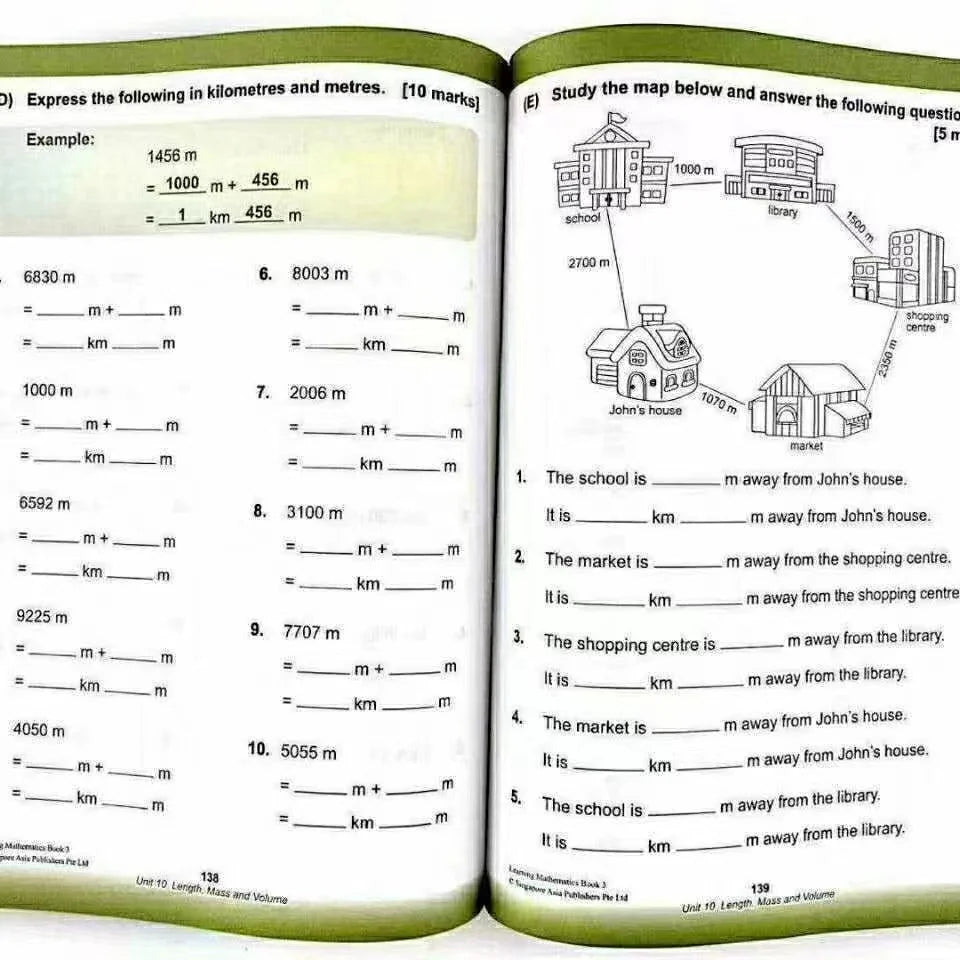 Learning Mathematics 6 Books/Set(Grade 1-6)