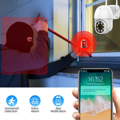 Outdoor Wifi Color Surveillance Camera (360*) with  Auto Tracking