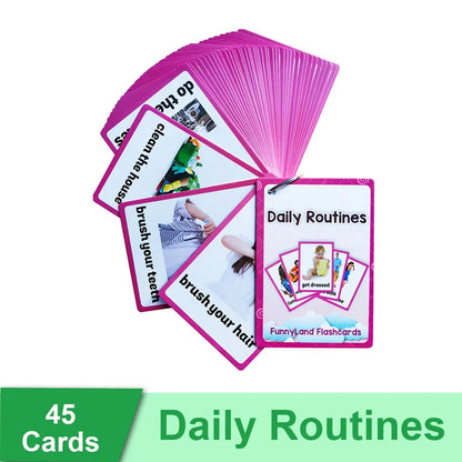 Read & Write English: Kids 3-8 Years English Words Cards Vocabulary Building Montessori Learning Toys Kindergarten Teaching Aids Educational Flashcard