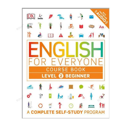 Kids English Learning Book, Complete Self-Study Program(Level 1-4)