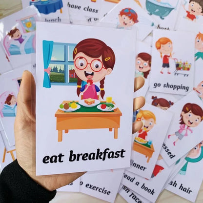 Read & Write English: Educational Animal Flash Cards for Children( 0-3 yrs. old)