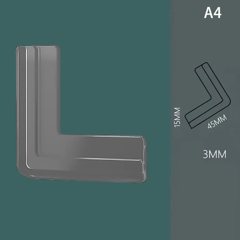 4 Pcs Silicone Safety Furniture & Windows Edge Banding Corner Guards for children.