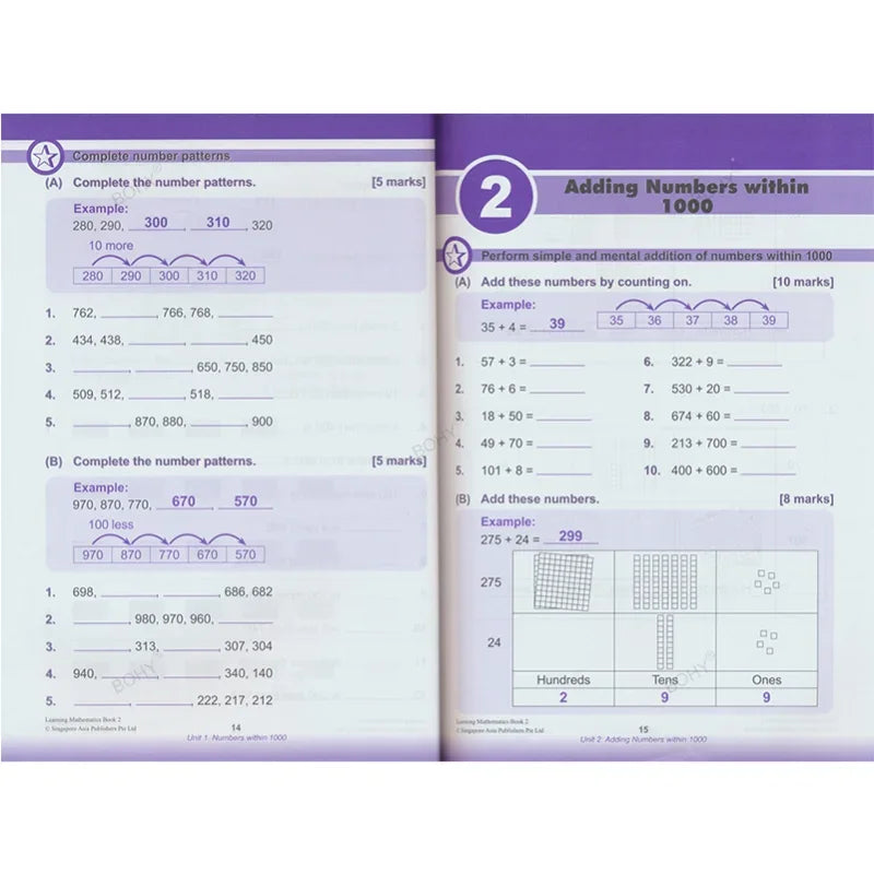 Primary Mathematics School Textbook(Book Grade 1-6/Kindergarten)