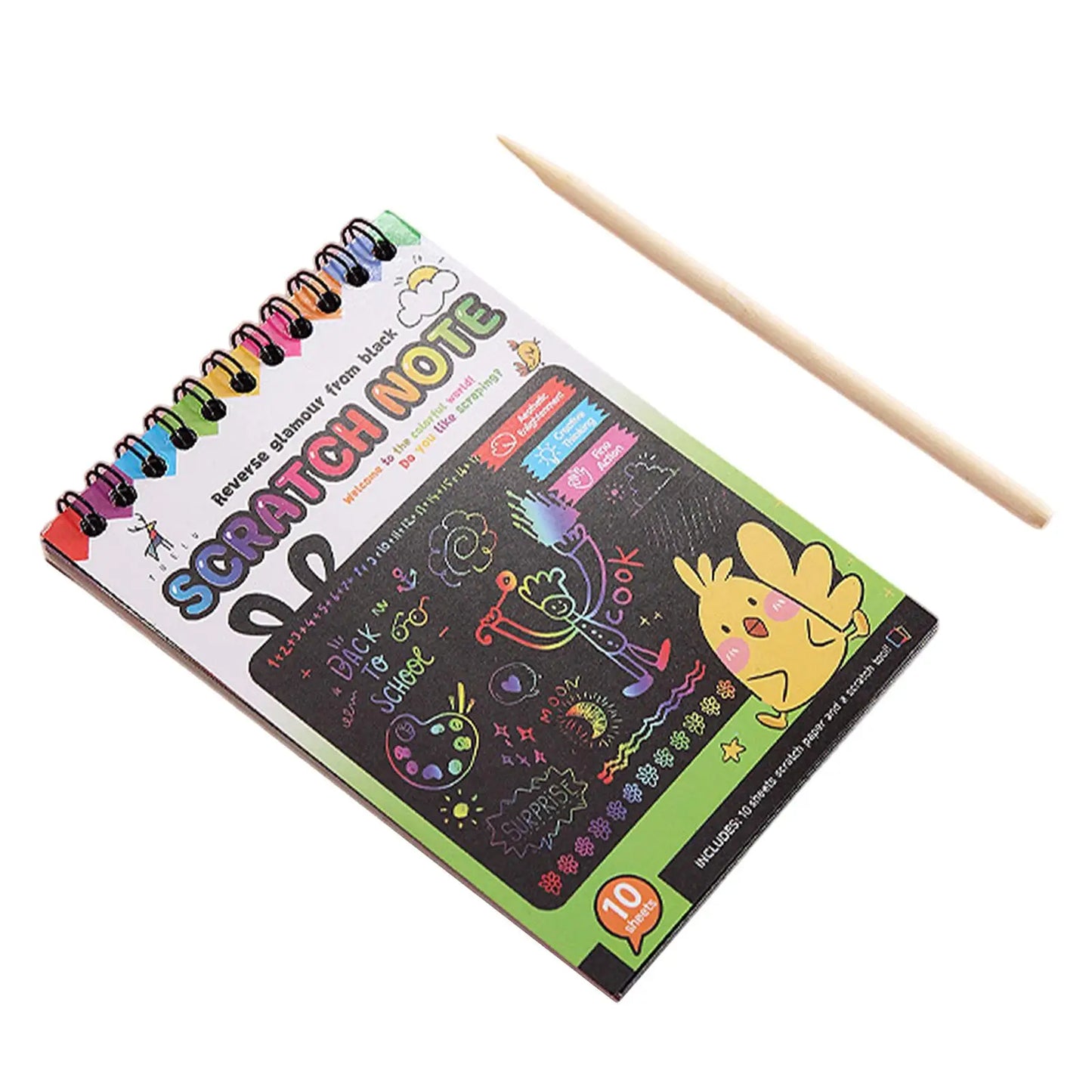 Motor Skills: Preschool Learning (Do-it-Yourself) Drawing Scratch Painting