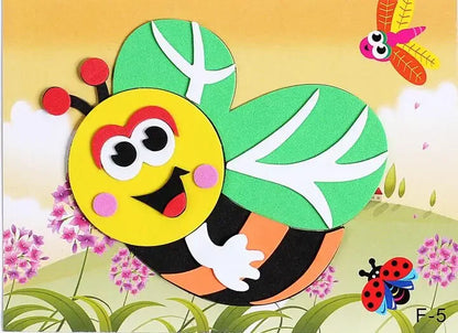 Motor Skills: 3D Paste Sponge Toys, Foam Sticker Puzzle Game for Children (20 Pcs)