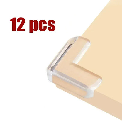 1/12pcs Baby Safety Silicone Protector Table Furnitur Kids Desk Corner Edge Protection Cover Children Soft Anticollision Guards