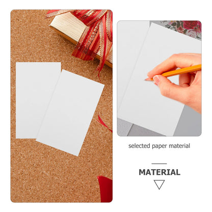 Motor Skills: 200 Pcs Blank Paper Notes Flash Cards Memory Learning