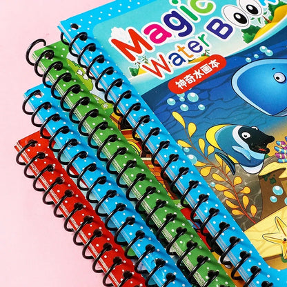Motor Skills: Magic Water Painting/Reusable Children Activity books