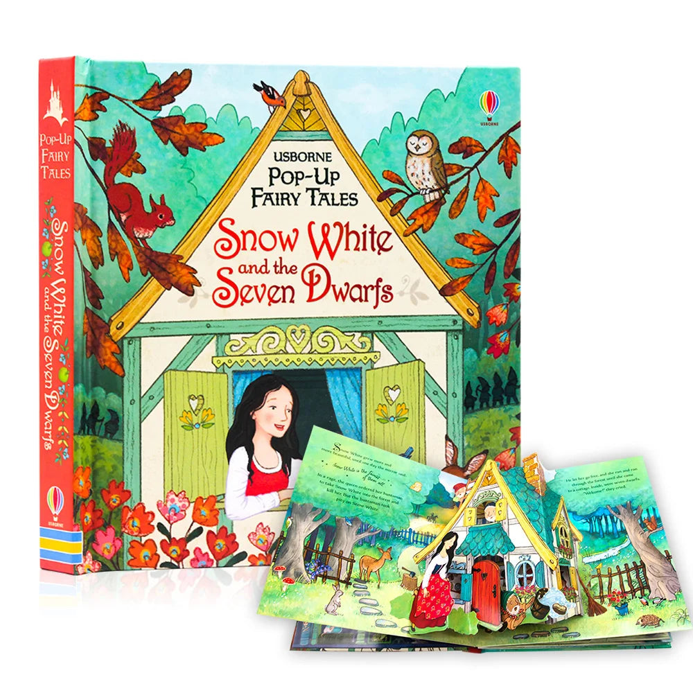Bedtime 3D Picture Pop-Up Story Coloring Books for Children Learning English