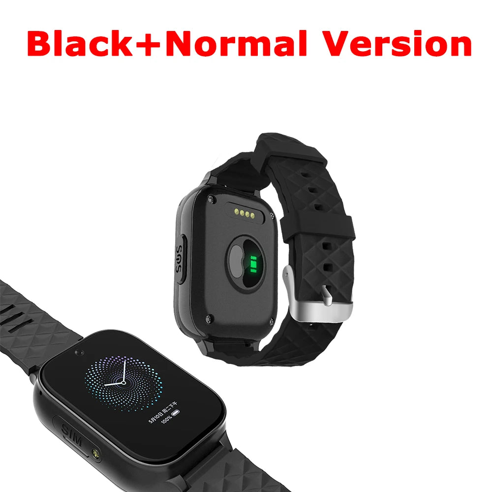 Newest 4G Smart GPS Watch Tracker Elderly Fall-down Alert SOS Emergency Alram Two-way Video Call HR & BP Body Temp. Blood Oxygen