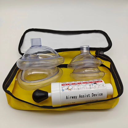 Emergency Life Saving Suction Vac. 2 Masks for Kids/Adults