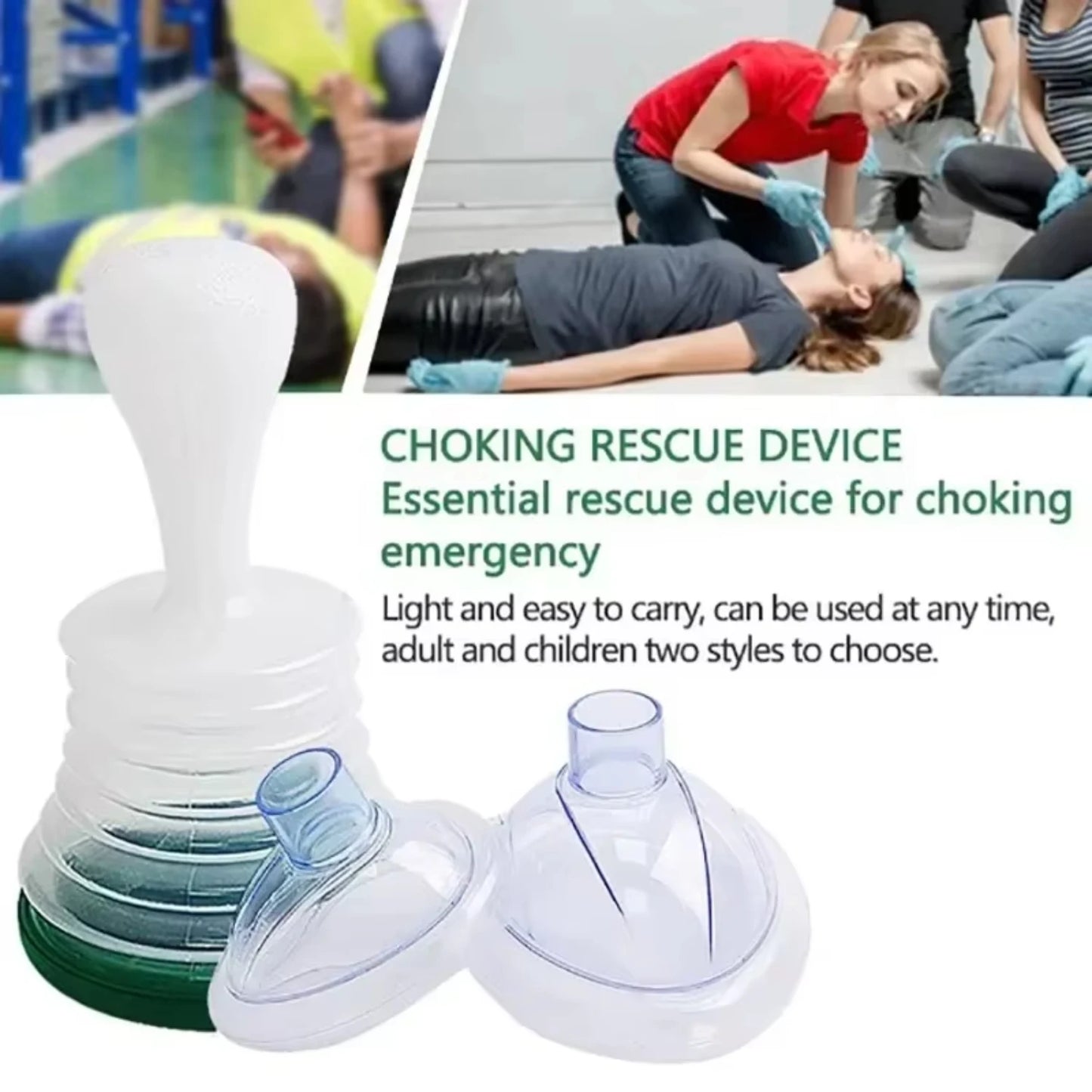 Portable First Aid Kit Family Emergency Anti-Choking Device for Adults/Children