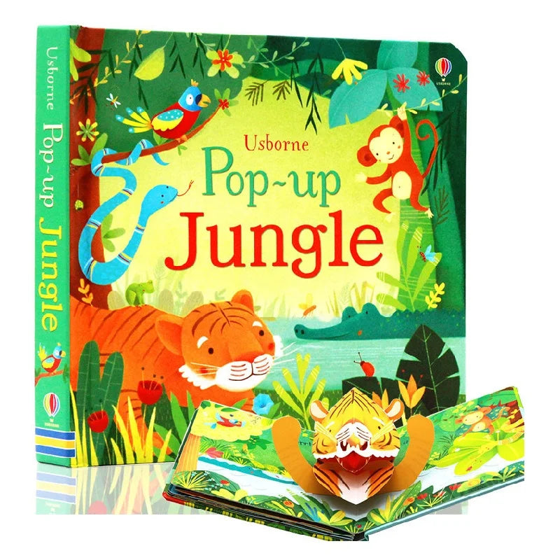 Bedtime 3D Picture Pop-Up Story Coloring Books for Children Learning English