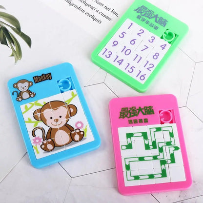 Motor Skills: Number Learning Moving Sliding Puzzles For Kidergarten, Jigsaw Puzzle(5 Psc)