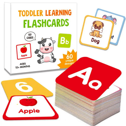 Alphabet & Numbers: Kids Flash Cards for Preschool. Learn the Alphabet, English Words, Shapes, Colors, and Numbers