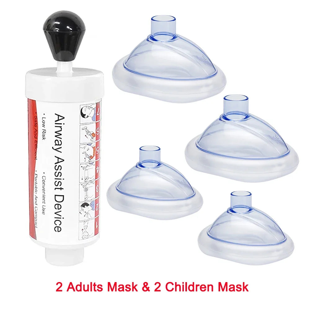 Anti Choking Device: Emergency Life Saving Suction Vac. Two Masks for Kids/Adults