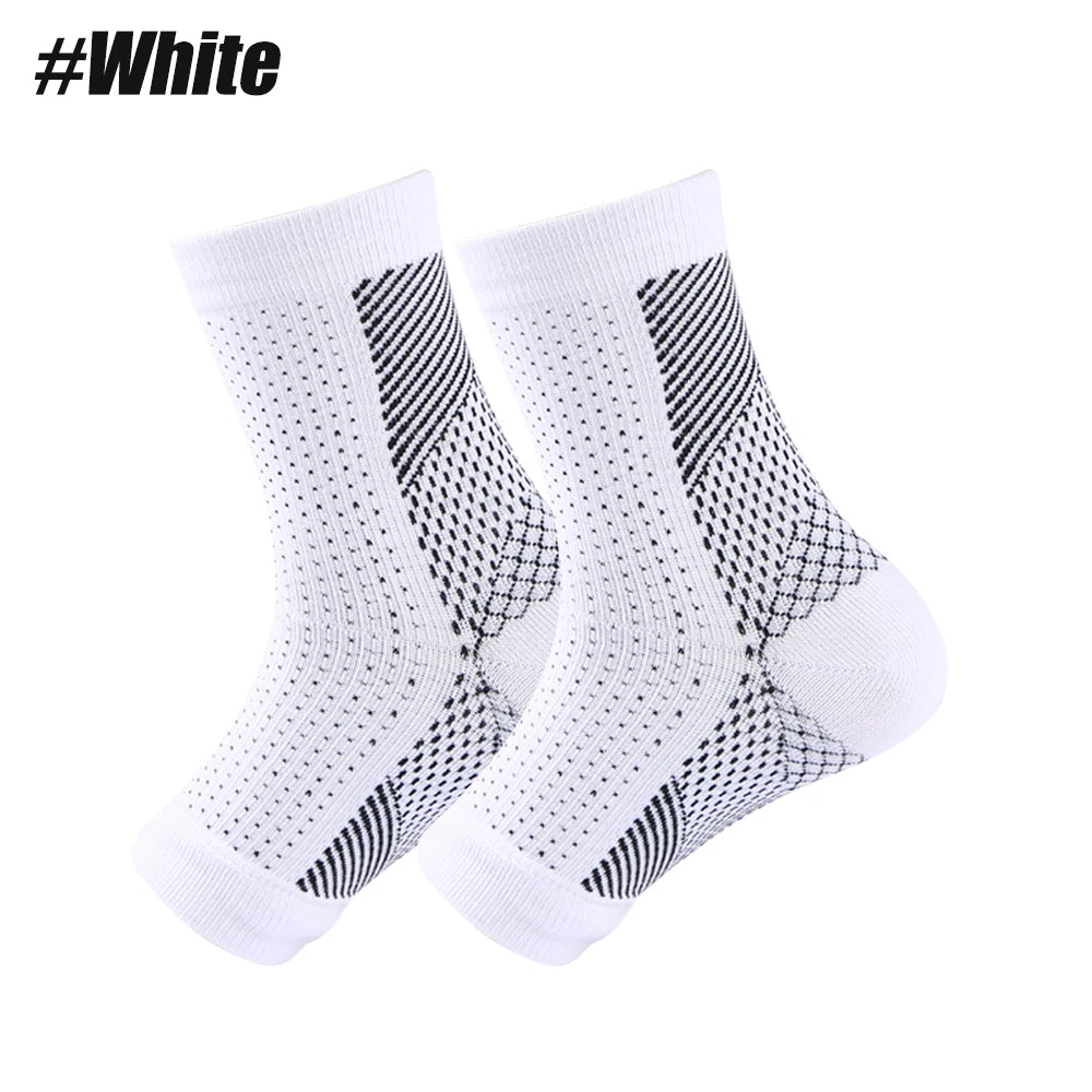 Breathable Neuropathy Socks for Men Women, Soothe Compression Sock for Neuropathy Pain,Ankle Brace, Plantar Fasciitis Relief, 1P