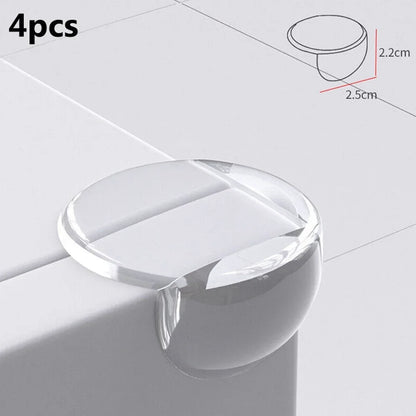 4pcs Child Baby Table Corner Edge Protectors Clear Rubber Furniture Corner Edge Table Cushion Guard Protector Baby Safety