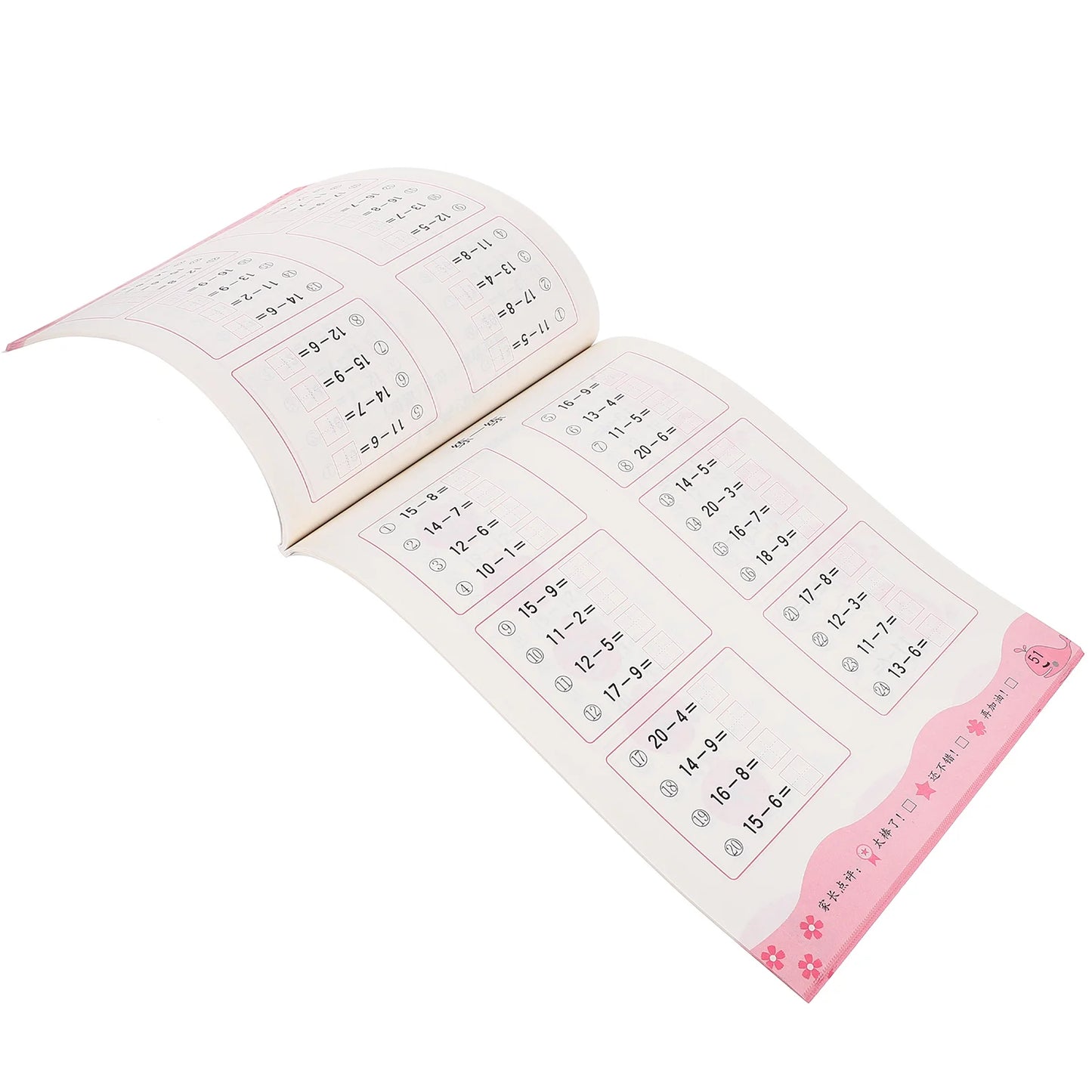 1 Set of Educational Flash Cards Math (Subtraction & Addition) Set for Kids, Early Learning