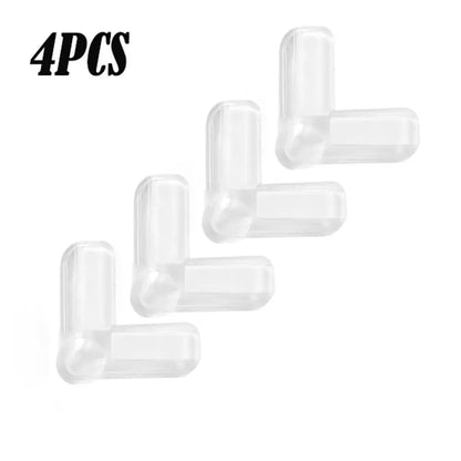 4Pcs Table & Furniture Cabinet Corner Guards, High-Elasticity and Transparent