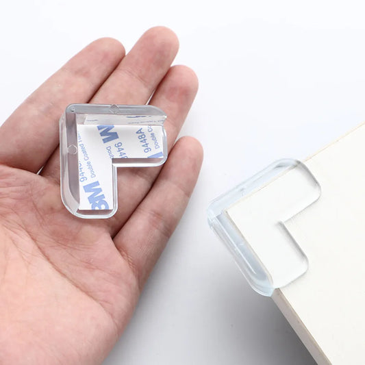 4Pcs/set Baby Safety L Shape Transparent Protectors for Table & Furniture Guards