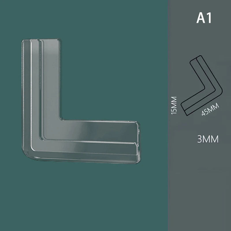 4 Pcs Silicone Safety Furniture & Windows Edge Banding Corner Guards for children.