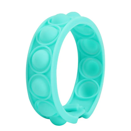 Color decompression bubble dimple toy, irritability anti-stress, Anxiety & Sensory relief color silicone bracelet