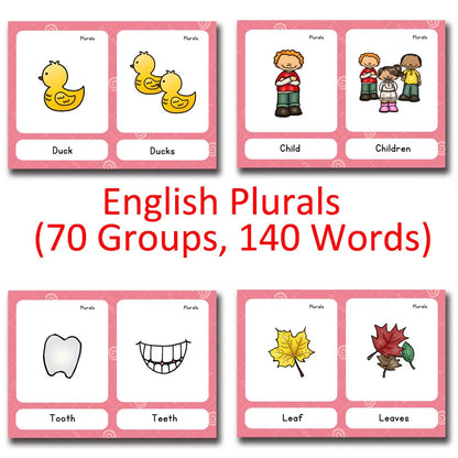 Read & Write English: 120 Groups Opposites Synonyms English Flashcards Word Card Games for Kids Baby Learning Educational Toys For Children Montessori