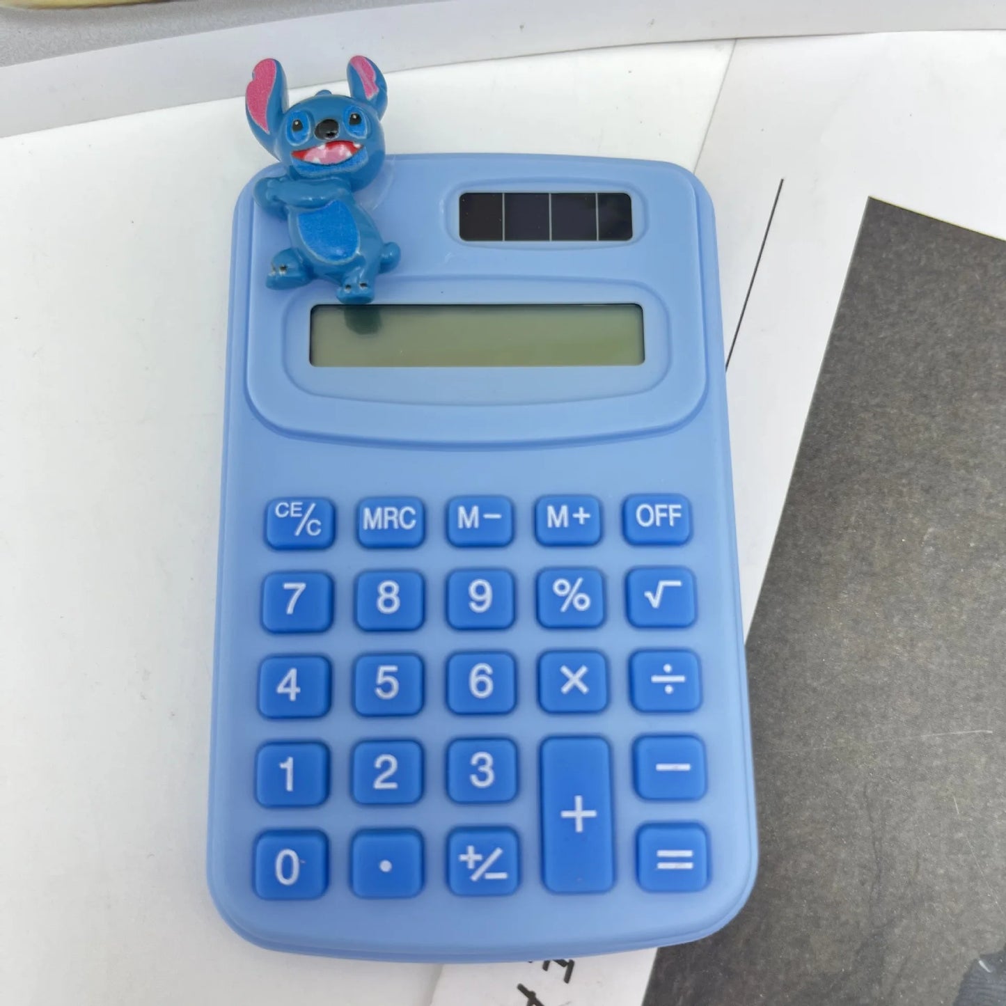 Disney Stitch Math Calculator for Children Learning, Solar Powered Cartoons