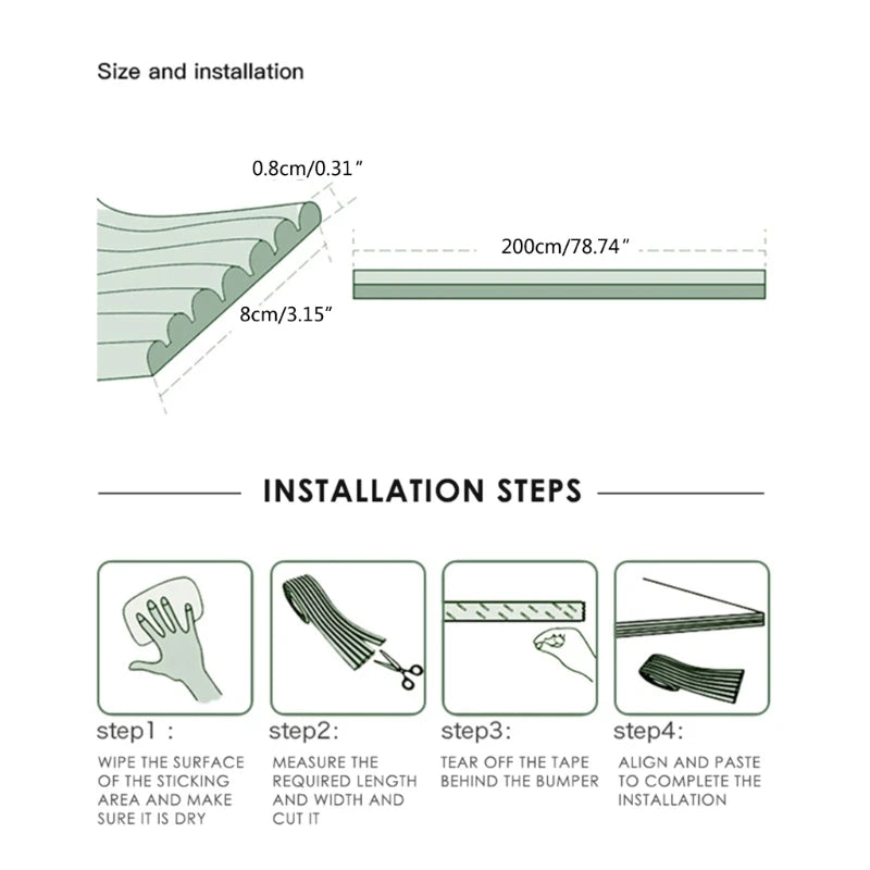 Edges & Furniture Safety Guards Protective NBR Cushion Childsafe Corners Baby Caring Child Proofing for Fireplaces