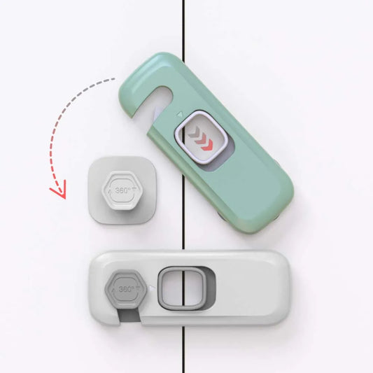 Child Safety: Anti-pinch Locks Strap & Cabinet Locks for  Furniture, Sliding Door, Refrigerator