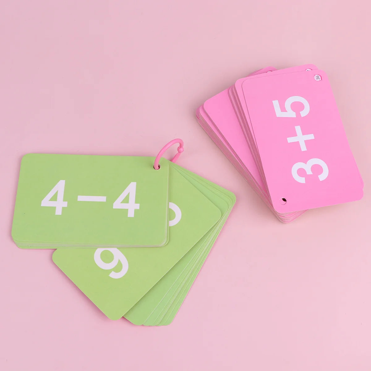 1 Set of Educational Math Flash Cards Set for Kids Early Learning(Plus or Minus in 10's)
